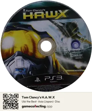 Tom Clancy's H.A.W.X PlayStation 3, Asia disc
