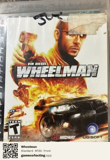 Wheelman PlayStation 3, NTSC box front
