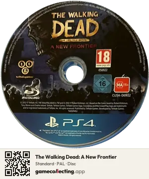 The Walking Dead: A New Frontier PlayStation 4, PAL disc