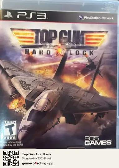 Top Gun: Hard Lock PlayStation 3, NTSC box front
