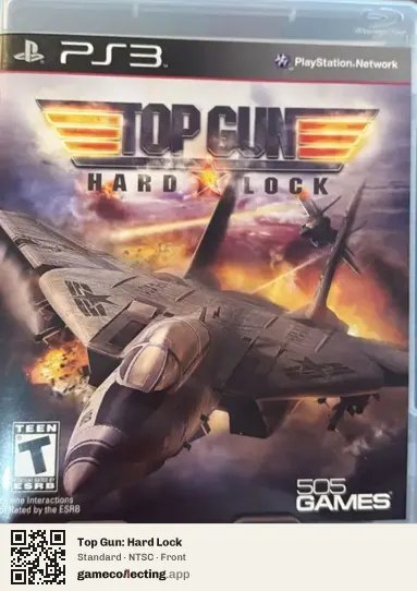 Top Gun: Hard Lock PlayStation 3, NTSC box front