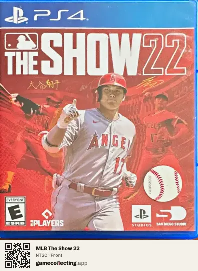 MLB The Show 22 PlayStation 4, NTSC box front