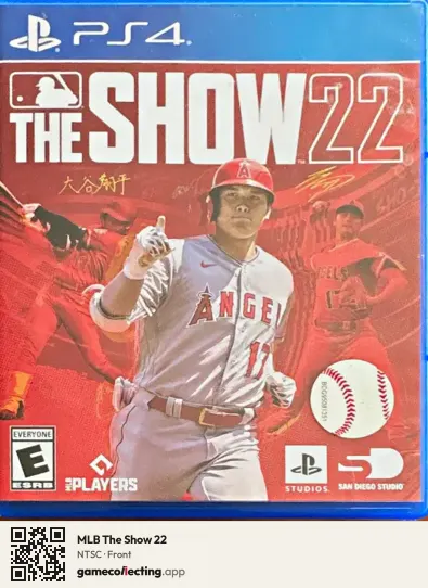 MLB The Show 22 PlayStation 4, NTSC box front