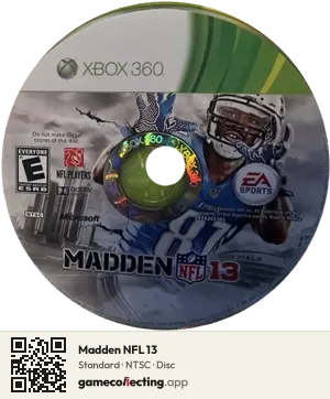 Madden NFL 13 Xbox 360, NTSC disc