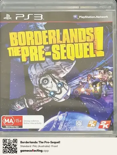 Borderlands: The Pre-Sequel! PlayStation 3, Australia box front