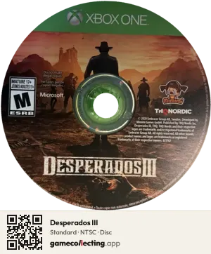 Desperados III Xbox One, NTSC disc