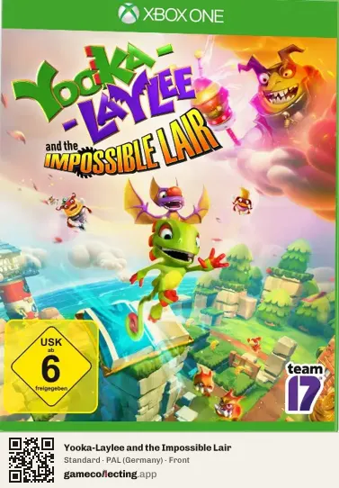 Yooka-Laylee and the Impossible Lair Xbox One, Germany box front