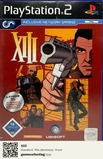 XIII PlayStation 2, Germany box front