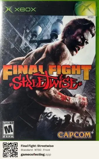 Final Fight: Streetwise Xbox, NTSC box front