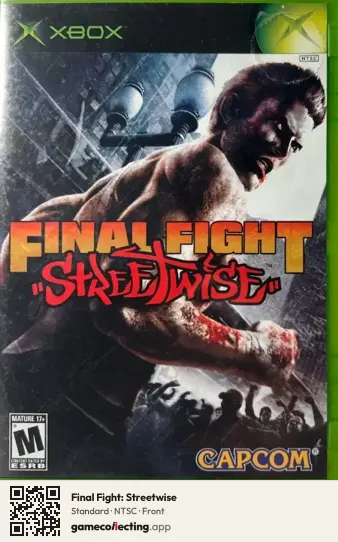 Final Fight: Streetwise Xbox, NTSC box front