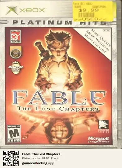 Fable: The Lost Chapters Xbox, NTSC box front
