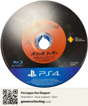 Parappa the Rapper PlayStation 4, Asia disc