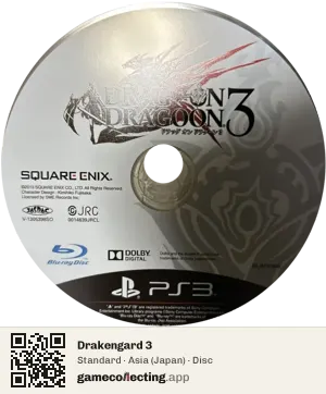 Drakengard 3 PlayStation 3, Asia disc