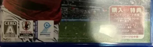 Pro Evolution Soccer 2016: UEFA Euro 2016, the CERO letter on its front