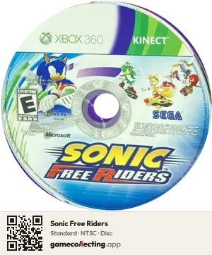 Sonic Free Riders Xbox 360, NTSC disc