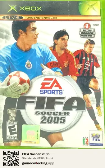 FIFA Soccer 2005 Xbox, NTSC box front