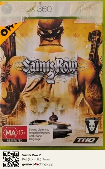 Saints Row 2 Xbox 360, Australia box front