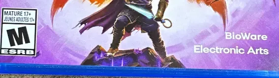 Dragon Age: The Veilguard, the ESRB box on its front