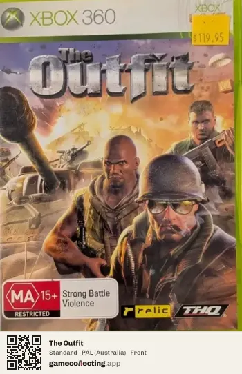 The Outfit Xbox 360, Australia box front