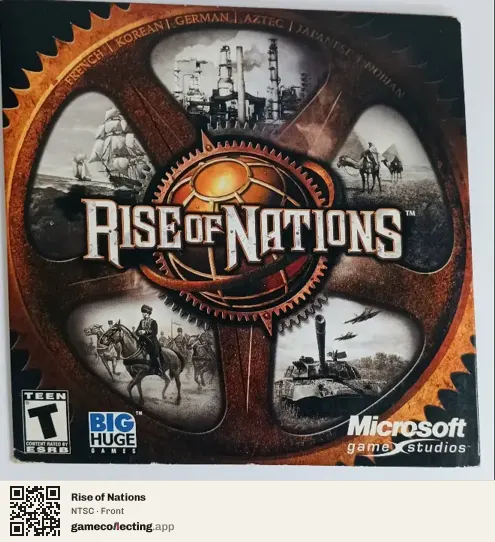 Rise of Nations Computer, NTSC box front