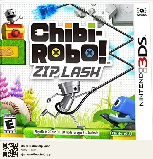 Chibi-Robo! Zip Lash Nintendo 3DS, NTSC box front