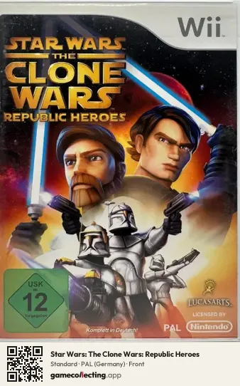 Star Wars: The Clone Wars: Republic Heroes Nintendo Wii, Germany box front