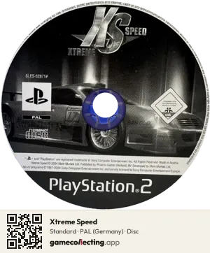 Xtreme Speed PlayStation 2, PAL disc