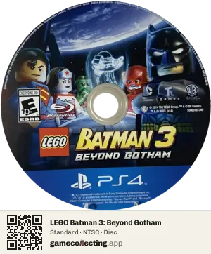 LEGO Batman 3: Beyond Gotham PlayStation 4, NTSC disc