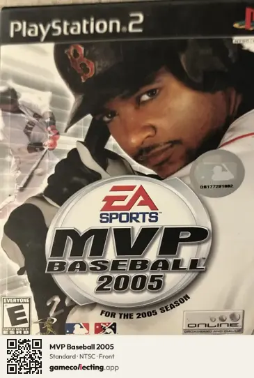 MVP Baseball 2005 PlayStation 2, NTSC box front