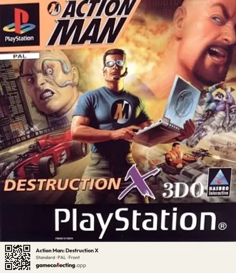 Action Man: Destruction X PlayStation, PAL box front