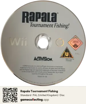 Rapala Tournament Fishing Nintendo Wii, PAL disc