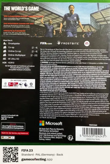 FIFA 23 Xbox One, Germany box back