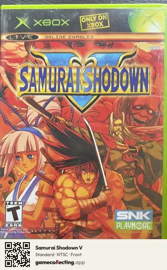 Samurai Shodown V Xbox, NTSC box front