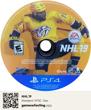 NHL 19 PlayStation 4, NTSC disc