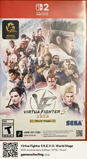 Virtua Fighter 5 R.E.V.O. World Stage Nintendo Switch 2, NTSC box front
