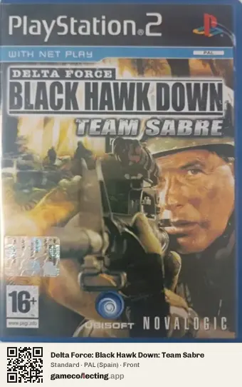 Delta Force: Black Hawk Down: Team Sabre PlayStation 2, Spain box front