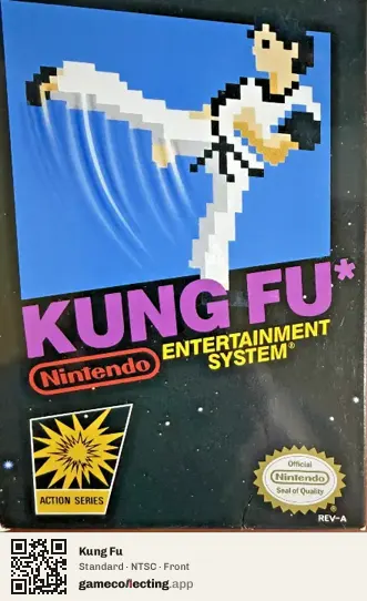 Kung Fu Nintendo Entertainment System, NTSC box front
