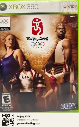 Beijing 2008 Xbox 360, NTSC box front