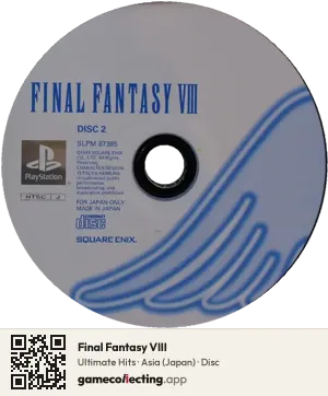 Final Fantasy VIII PlayStation, Asia disc