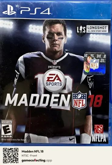 Madden NFL 18 PlayStation 4, NTSC box front