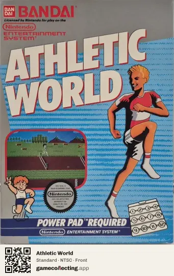 Athletic World Nintendo Entertainment System, NTSC box front