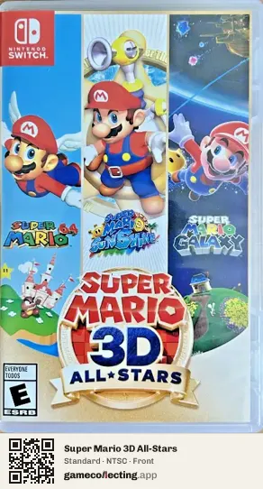 Super Mario 3D All-Stars Nintendo Switch, NTSC box front