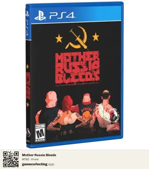 Mother Russia Bleeds PlayStation 4, NTSC box front
