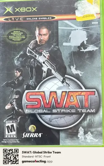 SWAT: Global Strike Team Xbox, NTSC box front
