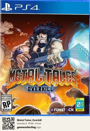 Metal Tales: Overkill PlayStation 4, NTSC box front