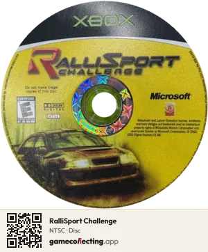 RalliSport Challenge Xbox, NTSC disc