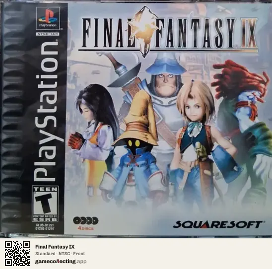 Final Fantasy IX PlayStation, NTSC box front