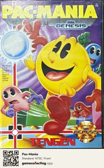 Pac-Mania Sega Mega Drive / Genesis, NTSC box front
