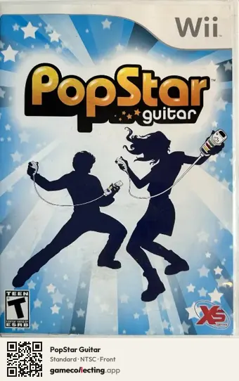 PopStar Guitar Nintendo Wii, NTSC box front