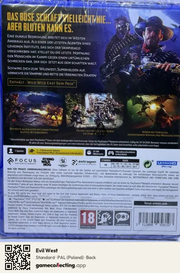 Evil West PlayStation 5, Poland box back